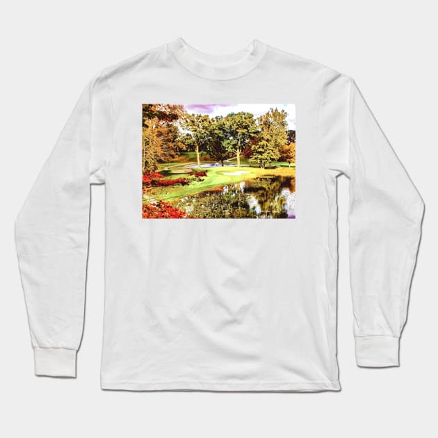 19th Hole - Graphic 4 Long Sleeve T-Shirt by davidbstudios